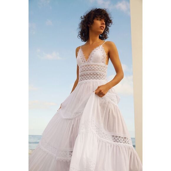 CHARO RUIZ IBIZA Cindy long Dress white Large - Picture 5 of 11